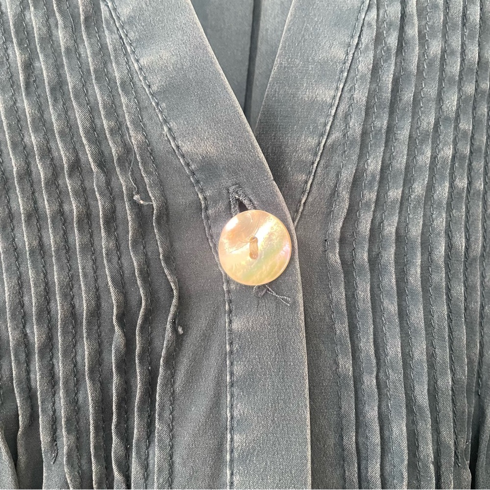 Elizabeth and James Blue Silk Tokyo Top - Picture 7 of 13